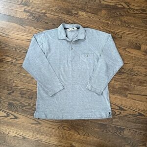 Eddie Bauer Men's Heather Gray Polo Shirt